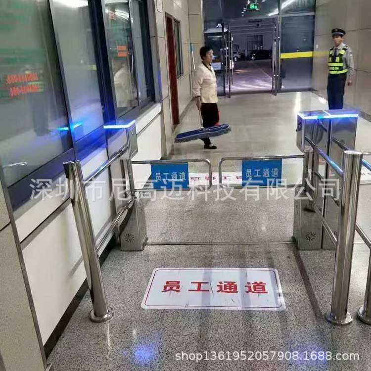 厂家 护栏型自动摆闸工厂员工通道刷卡单向门自行车道电动道闸