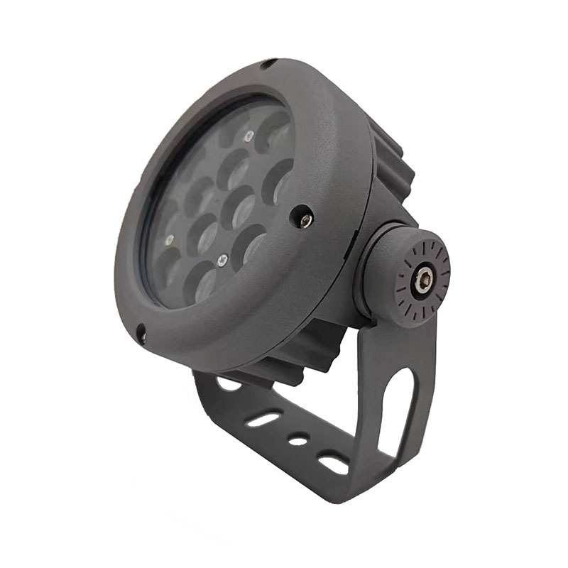 LED投光灯外壳12W投光灯12V24V套件铝压铸户外投射灯