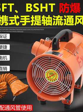 防爆手提通风机BSHT BSFT-250 380V220V110V36V船用抽排气通风扇
