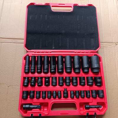 KT3/8系列50pc48件气动套筒全套套装DT长短套筒组风动套筒37PCS