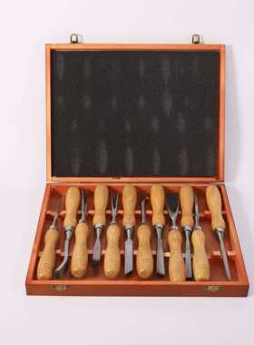 12件套雕刻刀木工雕刻刀木工凿陶泥工具跨境carvin chisel