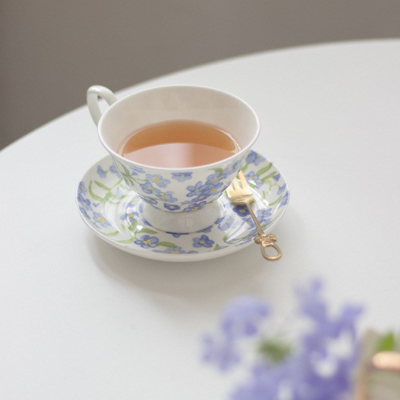 碎花咖啡杯碟套装陶瓷下午茶杯茶具红茶杯骨瓷咖啡具优雅家用