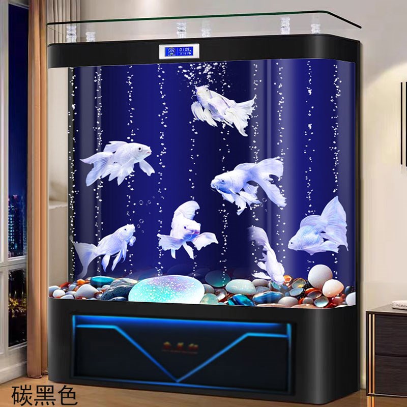 鱼换式厅立客家用办公室智能底滤玻璃生态免缸水2024新款水族箱
