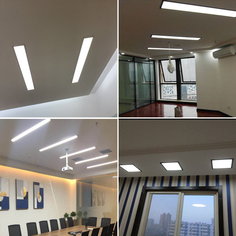 嵌入板长条灯 led条形公镶入式扣顶铝合金石膏式吊顶办灯室暗装灯