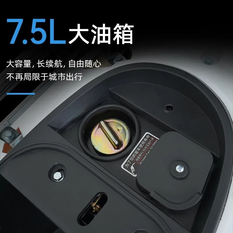 三轮汽油摩托车燃油三轮车老年代步车油电混合三轮车外卖车爬坡王