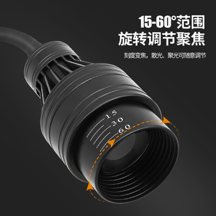 索迪南美缸射灯鱼缸照明变焦led防水夹灯水草雷龙原生 小鹏说水族
