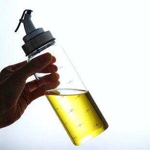 家庭厨房耐热醋瓶酱油瓶调味瓶套装家用防漏玻璃油壶定量大小号瓶
