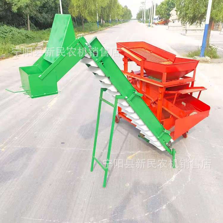 花生排杂机电动花生筛选土疙瘩土块的机器花生筛选杂质机器220v