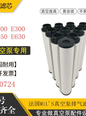 法国mils真空泵排气滤芯油雾过滤器E200 E300 E550 E630新370724