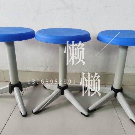 实验室升降凳学校教室三脚升降圆凳工厂车间机房凳学生旋转升降凳