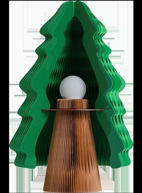 十八纸装饰圣诞树折叠led发光商场新年装饰客厅摆件家居饰品道具