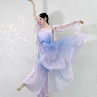古典舞纱衣上衣身韵练功服阔腿裤 艺考 飘逸女中国舞蹈服演出服装