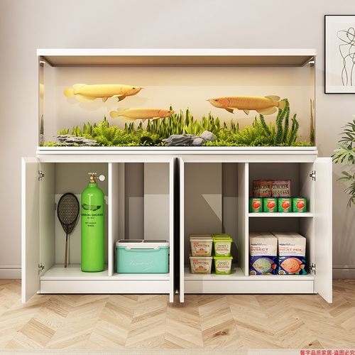 定制实木鱼缸底柜水族箱超白缸仿ADA客厅隔断柜简约承重底座架子