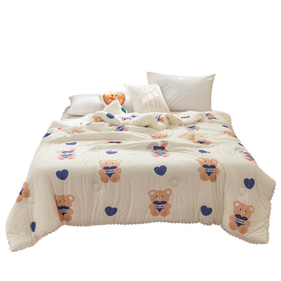 A类母婴级针织棉空调被夏季 被子芯 夏凉被夏被儿童单双人春秋薄款