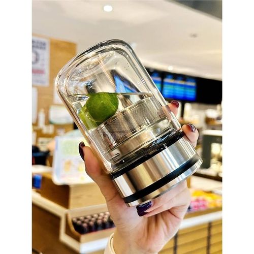 双层玻璃杯茶水分离泡茶杯小巧杯子耐高温高颜值R女生办公室喝水