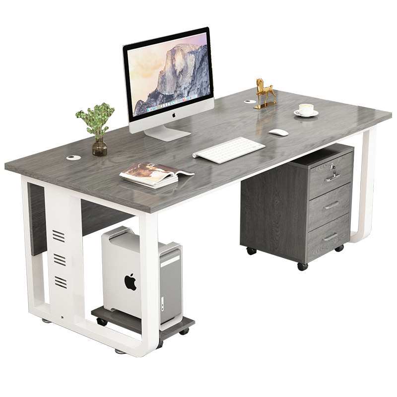 单人办公桌电脑桌简约办公室商用总裁桌桌椅组合简易老板桌子