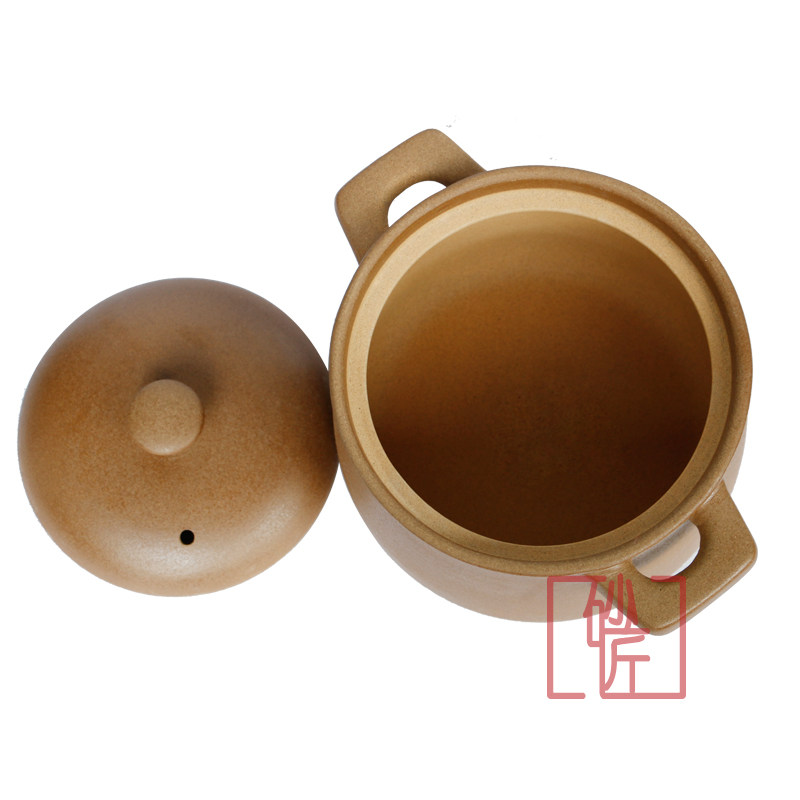 家用传无砂工平定土手锅炖锅罐内无釉统涂层燃气明火月子煲汤健康