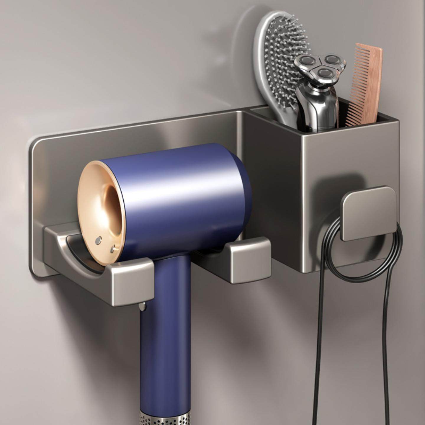 吹风机置物架免打孔卫生间壁挂式电吹风支架浴室风筒收纳架子挂架,家庭/个人清洁工具,吹风机置物架,淘宝优惠券,粉丝福利购,淘宝优惠卷