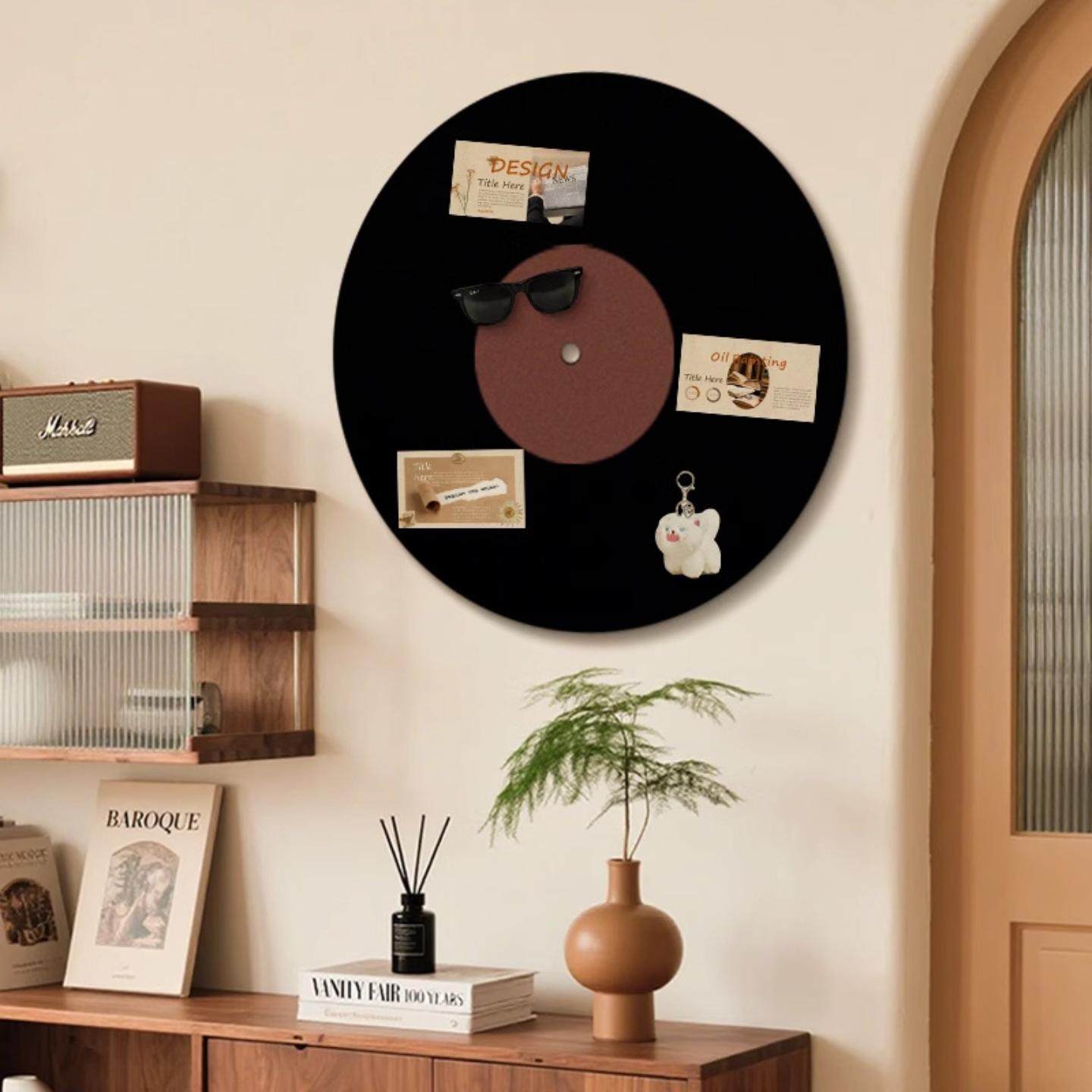 黑胶唱片毛毡板免打孔毛毡墙贴照片墙复古古典清吧氛围墙面装饰,家居饰品,软装墙贴,淘宝优惠券,粉丝福利购,淘宝优惠卷