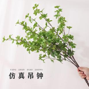 北欧仿真绿植仿真花日本吊钟单枝马醉木叶假树枝客厅植物装饰摆件