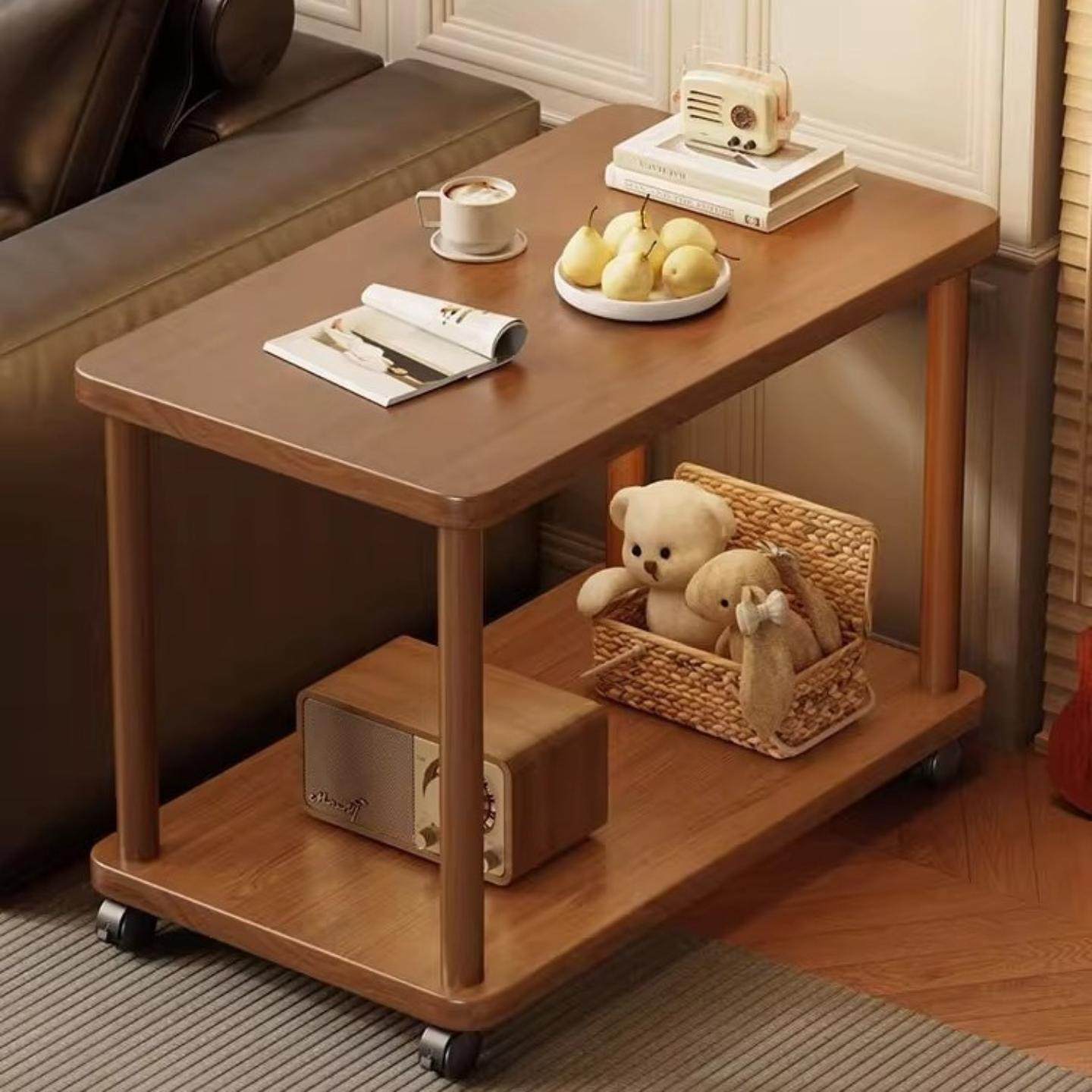 小桌子家用可移动沙发边几出租屋小型茶几客厅简易小方桌置物架,住宅家具,床边桌,淘宝优惠券,粉丝福利购,淘宝优惠卷