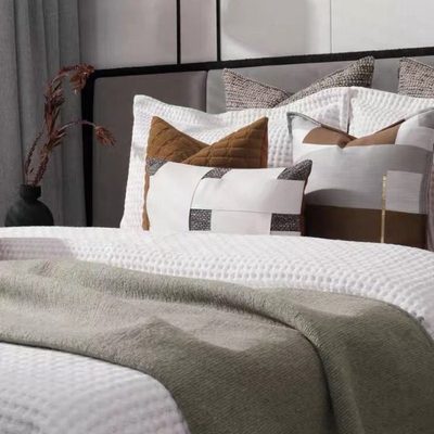 【沙哈拉】系列样板房床上用品别墅售楼处软装床品多件套