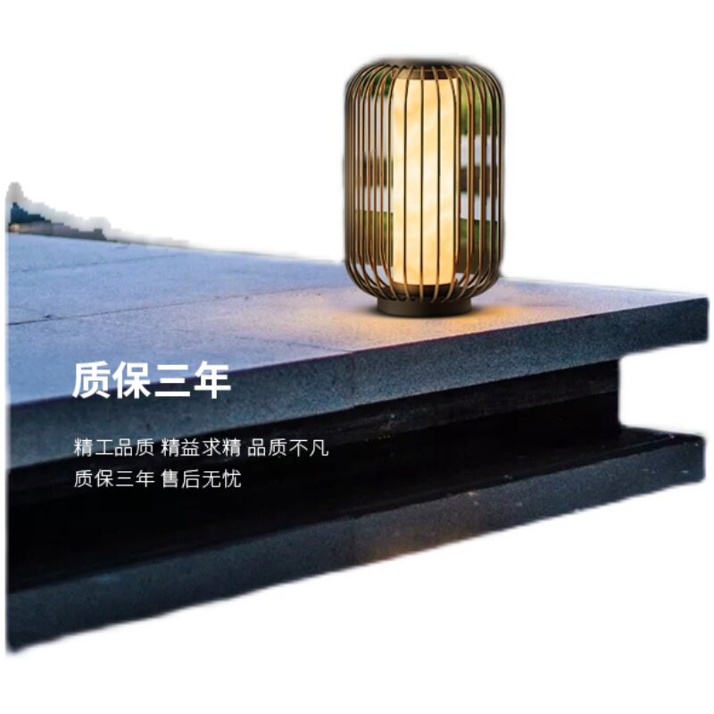 草中式铁艺新坪灯鸟笼灯户观庭院景外设计防水花园别墅院子落地灯