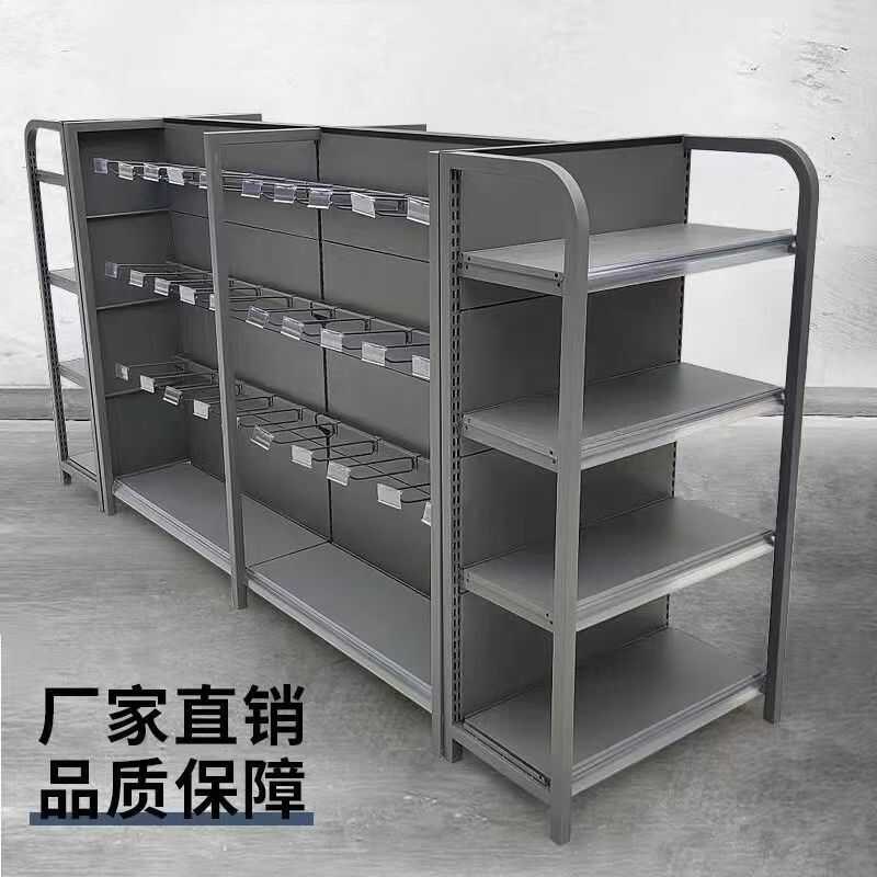 多功能蛋易多层收商架超市货架架子四柱文具商超书架简糕纳店陈列