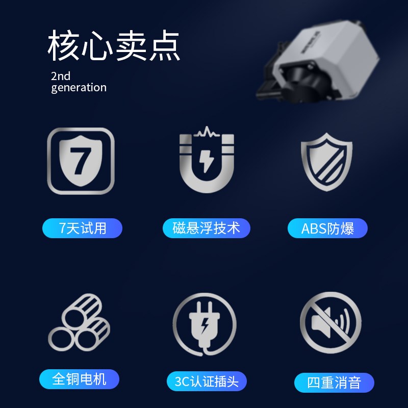 鱼缸氧气泵养鱼增氧泵气静小型家用冲氧机制氧机氧池大安量打鱼机