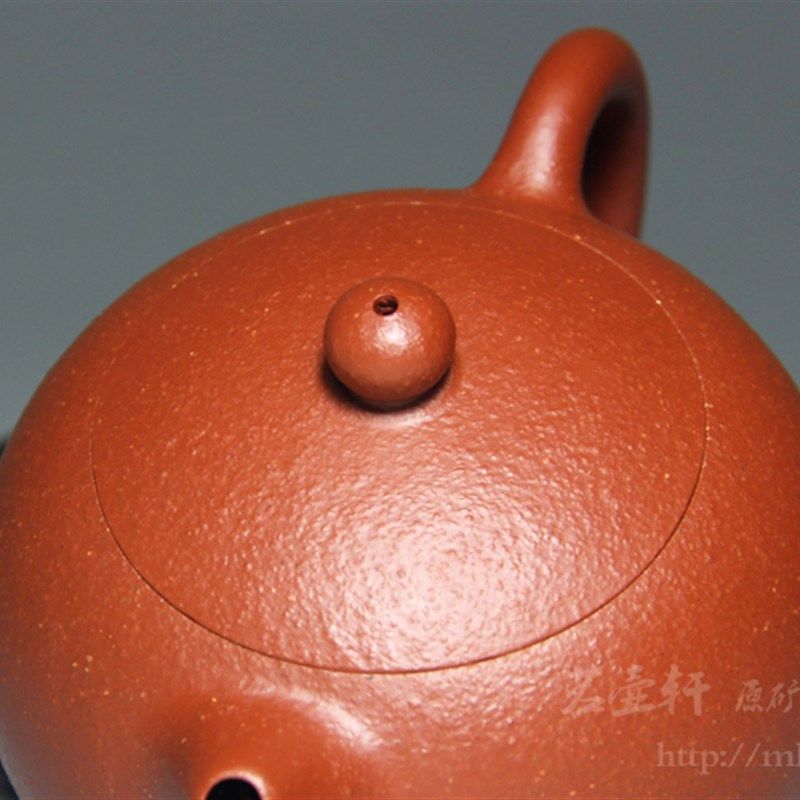 宜兴紫砂壶茶壶茶具 吴娟华原矿梨皮朱泥全手工170CC卡盖小品西施