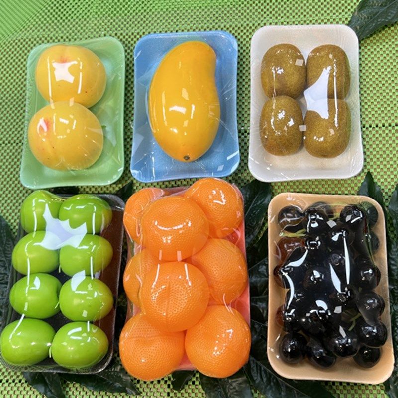 一次性水果托盘长方形水果包装盒车厘子猕猴桃商超通用平纹打包盒