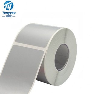 津同友标签纸亚银标签防撕防油50mm*100mm/150张/卷 按卷销售