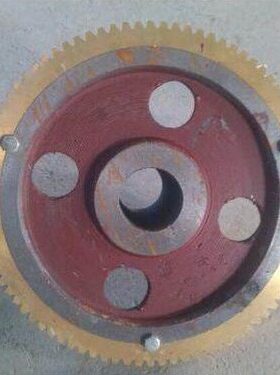 铜轮齿轮中频炉减速机rzs431531铜齿轮蜗杆涡轮铁轴减速机齿电机