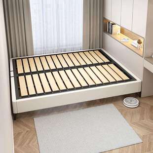 无床头悬浮床实木榻榻米床钢木排骨架床架可定小户型儿童卧室拼接