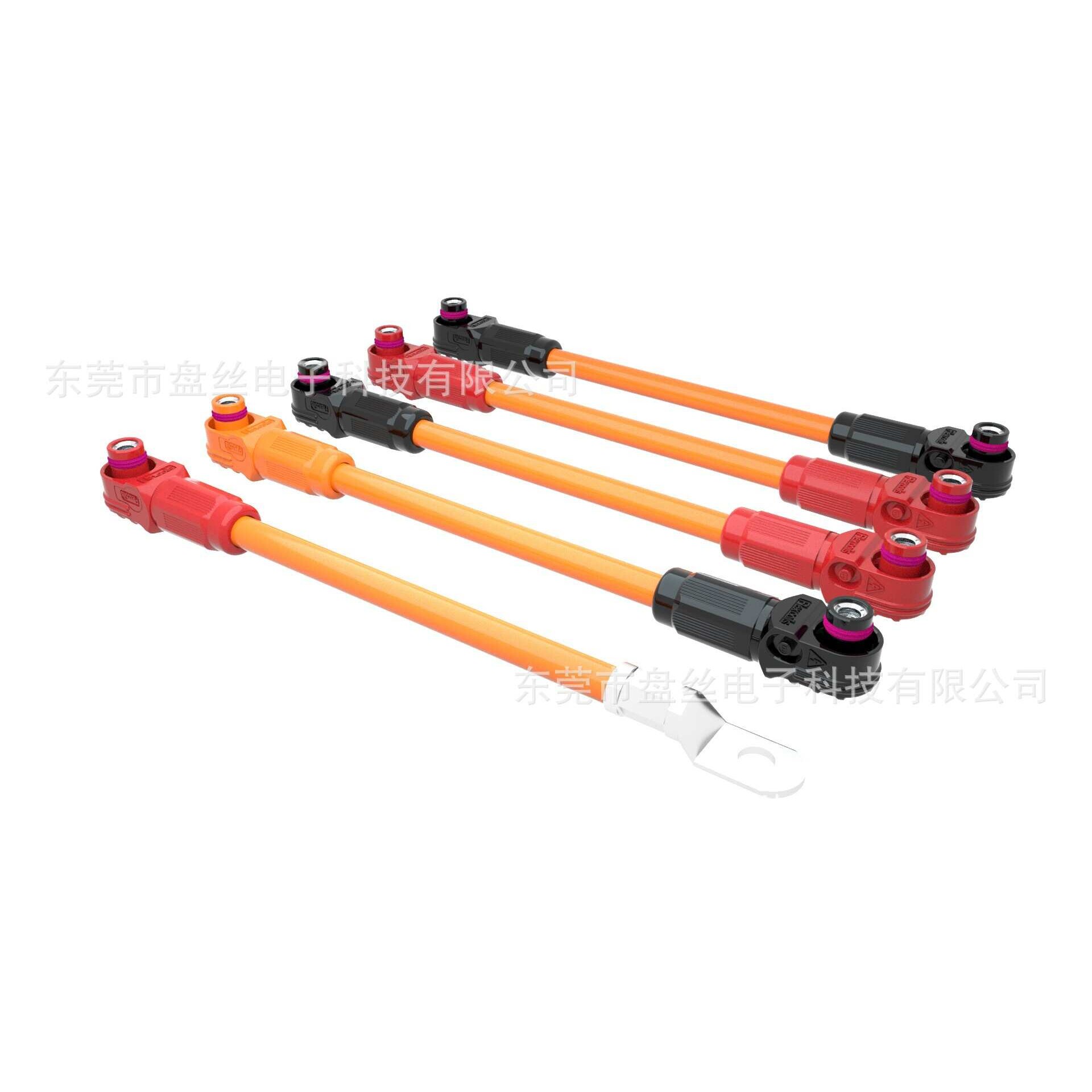 200A/150A/120A储能连接器线束 储能连接器+SC线鼻  黑/红/橘黄色