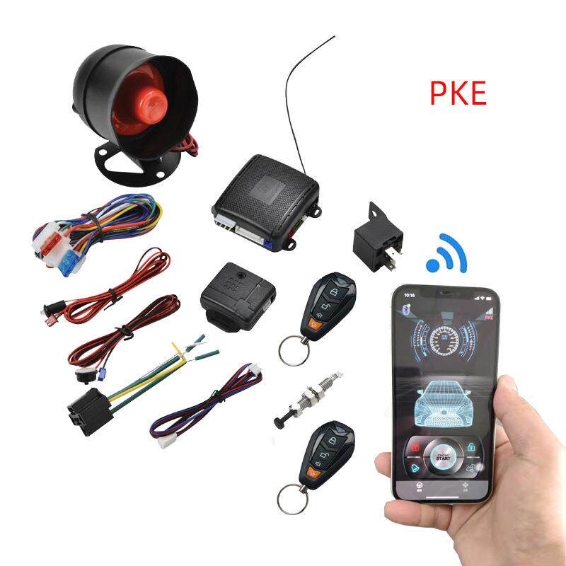 厂家12V汽车报警系统遥控器和手机APP操作控制PKE蓝牙开关锁