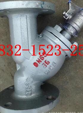GL41H-16C铸钢WCB带排污口法兰Y型过滤器带丝扣快速排污DN50-300