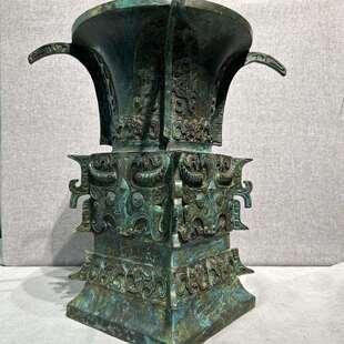 日己方尊仿古青铜器收藏品博古架大厅旅游纪念摆件厂家直销