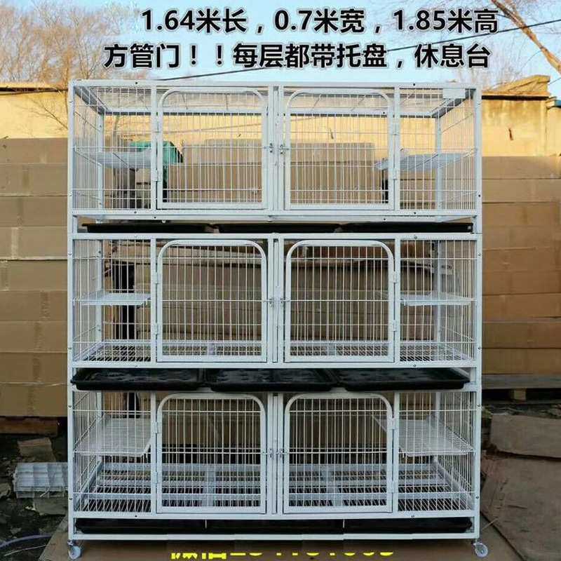 厂家 加粗加密猫别墅双层三层猫舍猫窝宠物笼具繁殖笼子母猫笼