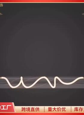 意大利设计师艺术餐厅吊灯现代简约岛台光影异型长条一字吧台灯具