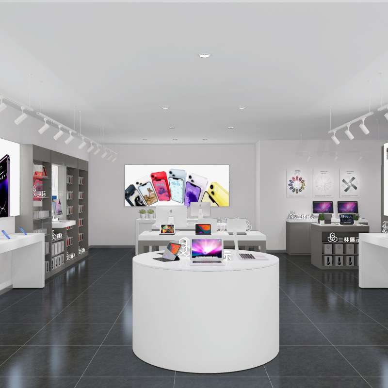 APR体验台展示桌手机店整店展柜通信电子产品展示柜台陈列架展台