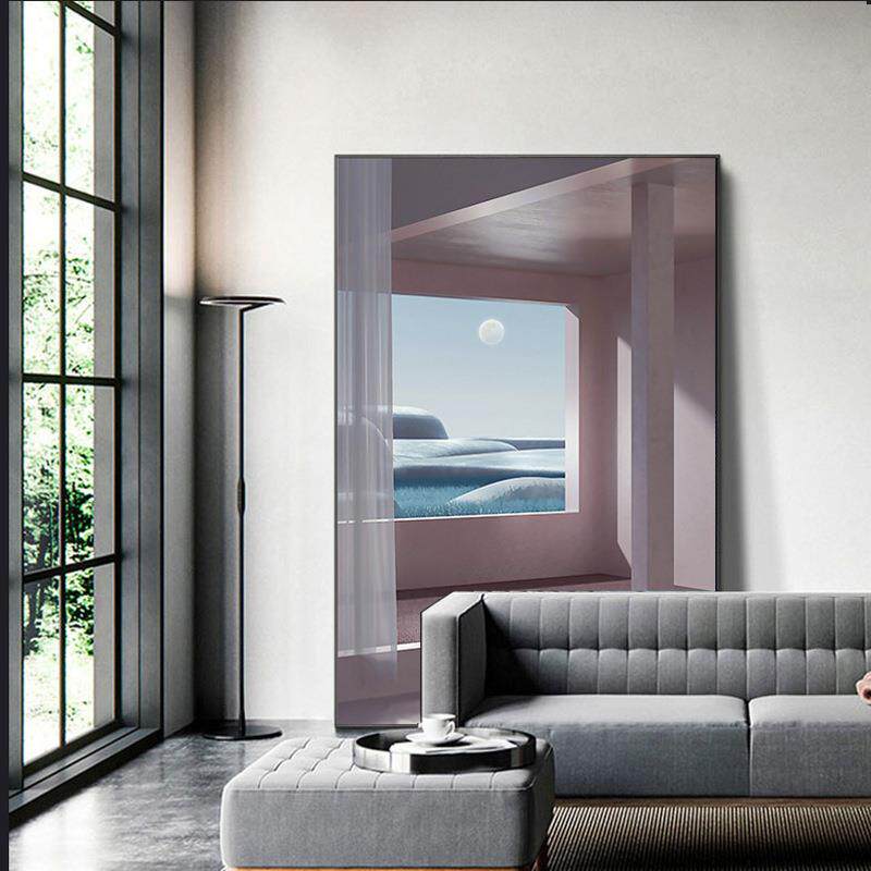 梦中空间 现代简约风格客厅装饰画玄关卧室建筑壁画单幅大气挂画