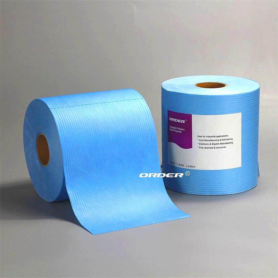 ORDER 工业无尘吸油纸 工业无尘大卷擦拭纸 清除油污擦拭布擦机布