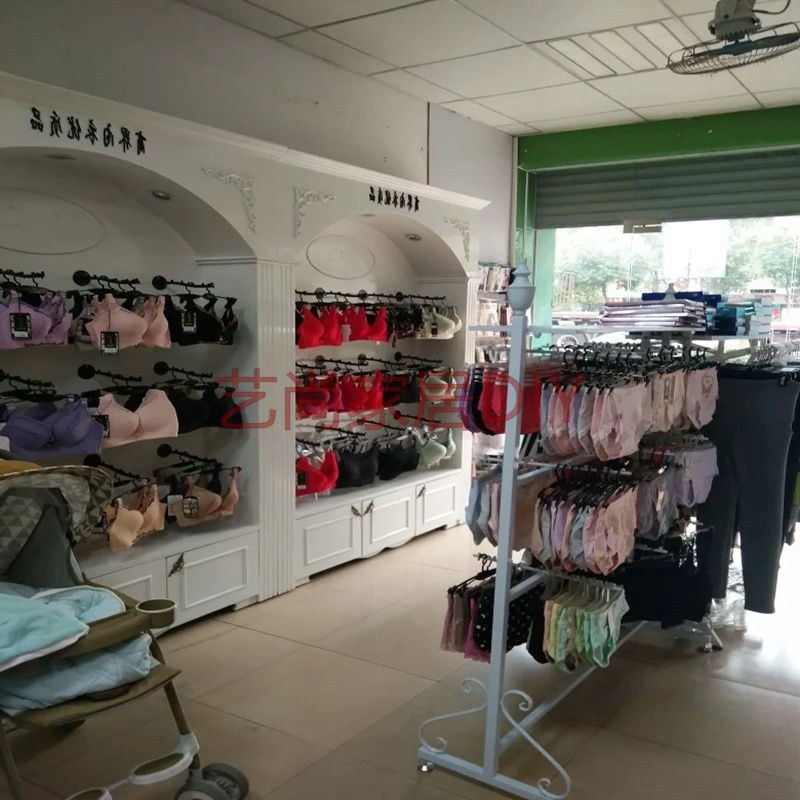 内衣内裤中岛货架 卖胸架子多层胸罩两面挂示专文店展钩架落地