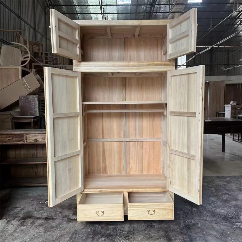 虫式香樟木衣柜全樟木木箱柜原顶衣橱家用卧室大容量防中蛀挂衣柜