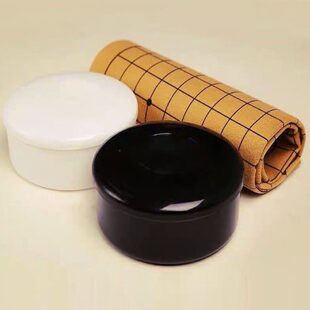 黑白围棋五子棋便携皮革棋盘13路19路教学入门儿童学生初学者包邮