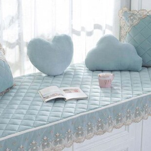 飘窗垫带裙边窗台垫四季通用卧室网红阳台垫子毯2023新款高端坐垫