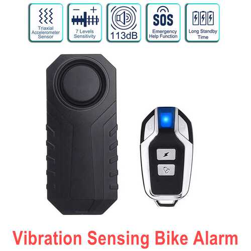 Vibration Sensing Bike Alarm with Remote Motorcycle Alarm
