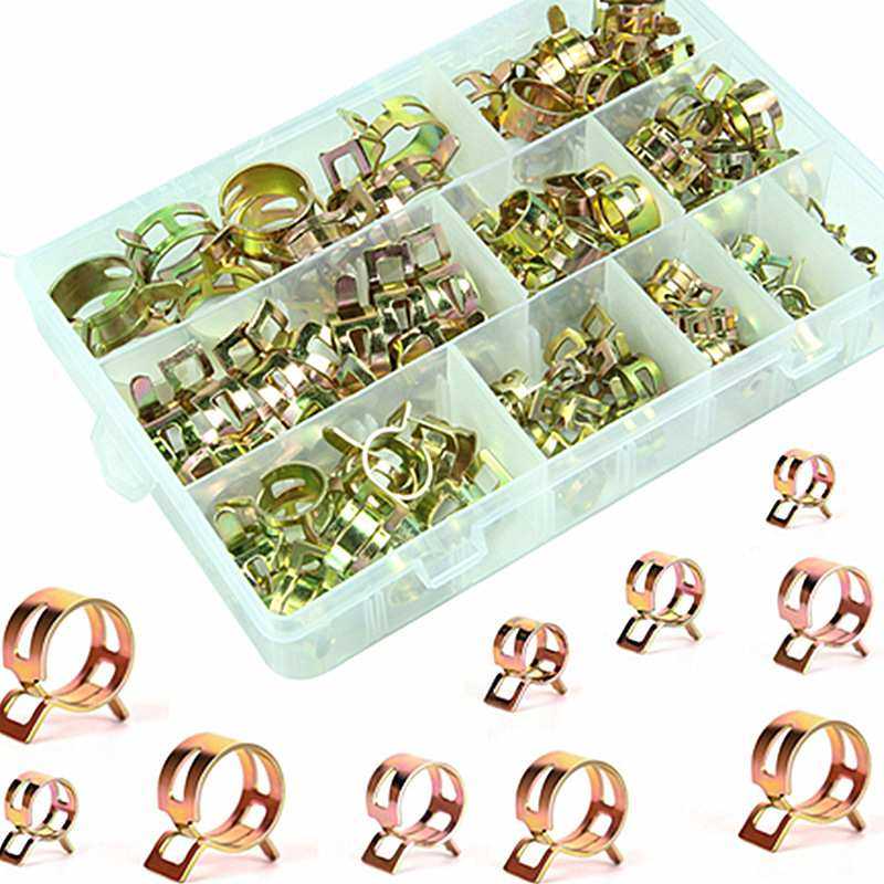 200pcs/盒装 6mm-22mm镀彩锌弹性卡箍汽车油管水管夹管箍日式喉箍,模玩/动漫/周边/娃圈三坑/桌游,模型制作工具/辅料耗材,淘宝优惠券,粉丝福利购,淘宝优惠卷