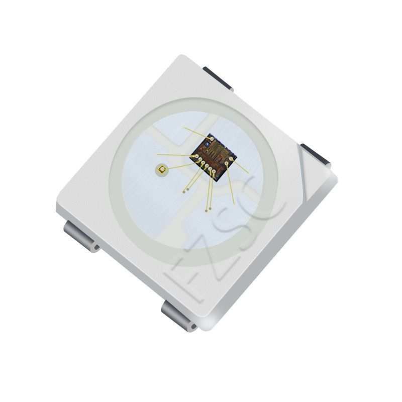 工厂直销5050led灯珠贴片式5050幻彩12v LED贴片式发光二级管